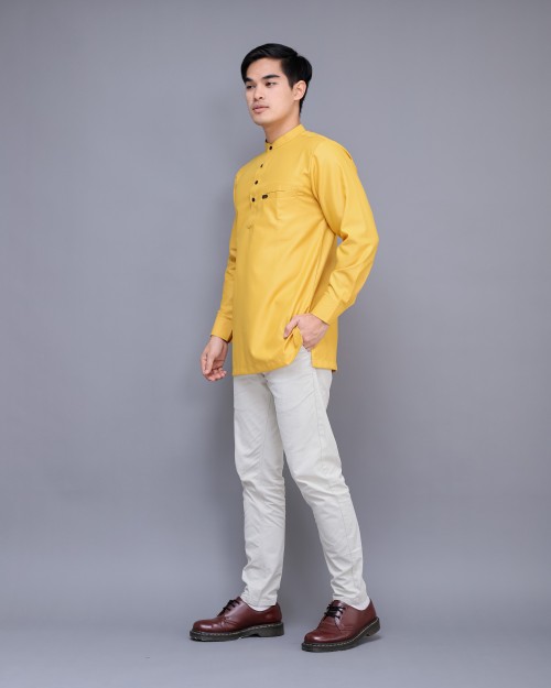 Maleeq Kurta Mustard