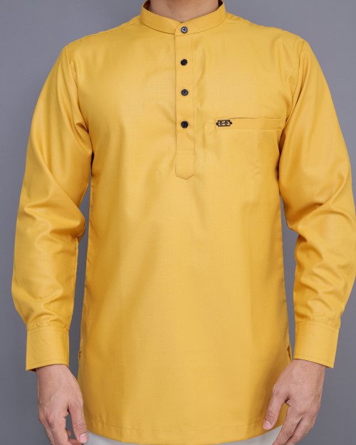 Maleeq Kurta Mustard