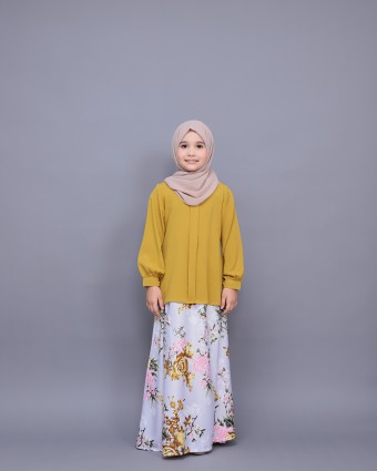 Eunae Kurung Kids Mustard