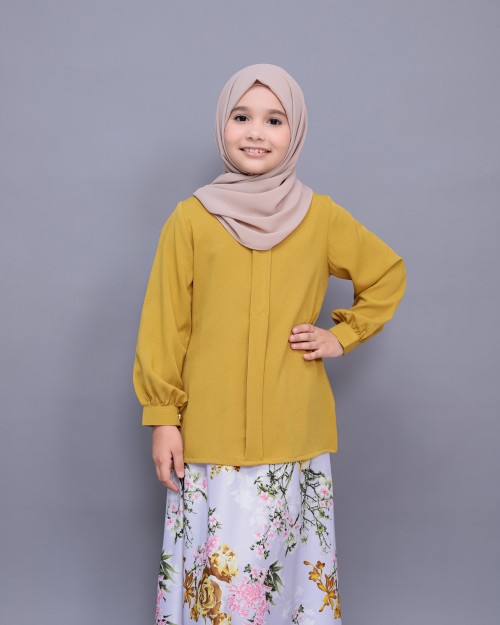 Eunae Kurung Kids Mustard