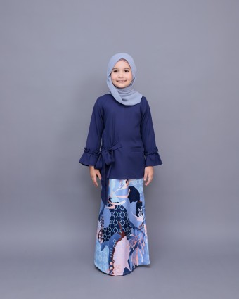 Cailey Kurung Kids Navy Blue