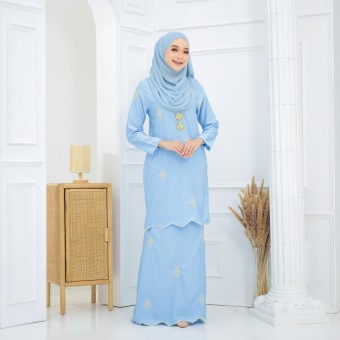 Songket Sulam Sareema Baby Blue