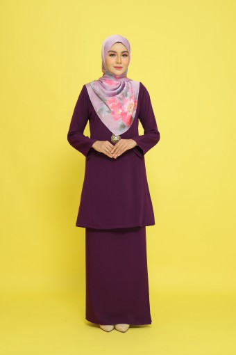 Malis Kurung Pahang Dark Purple