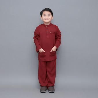 Sayf Baju Melayu Kids Maroon