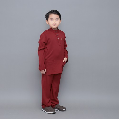 Sayf Baju Melayu Kids Maroon