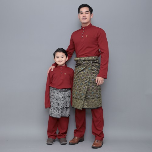 Sayf Baju Melayu Kids Maroon