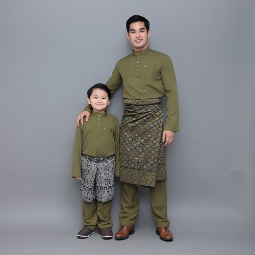 Sayf Baju Melayu Seaweed Green