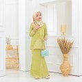 Kalthum Sulam Kurung Green Wasabi Kids