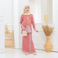 Kalthum Sulam Kurung Dusty Rose Kids