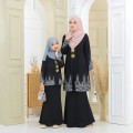 Puspa Sulam Kebaya Black Kids