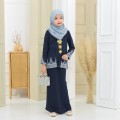 Puspa Sulam Kebaya Navy Blue Kids