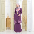 Puspa Sulam Kebaya Dark Purple