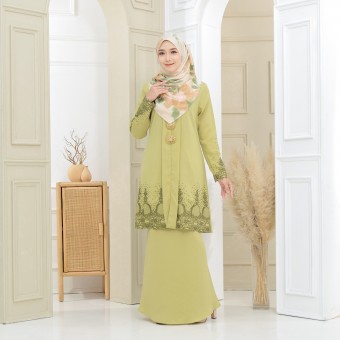 Puspa Sulam Kebaya Green Wasabi