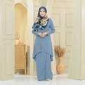 Anum Sulam Kurung Sky Blue