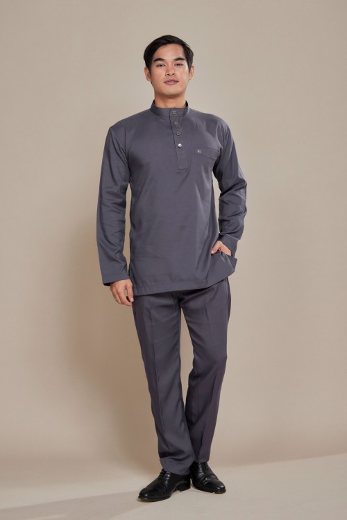 Nuh Baju Melayu Dark Grey