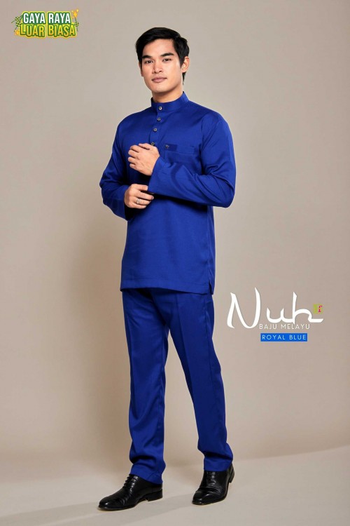 AS-IS ITEM Nuh Baju Melayu Royal Blue