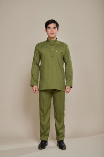 Nuh Baju Melayu Olive Green