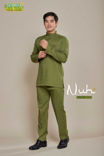AS-IS ITEM Nuh Baju Melayu Olive Green