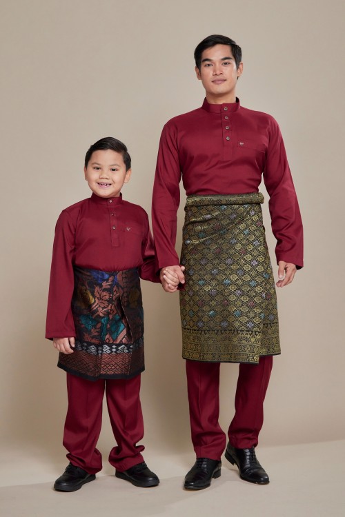 Nuh Baju Melayu Maroon