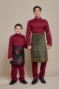 Hud Baju Melayu Dark Maroon