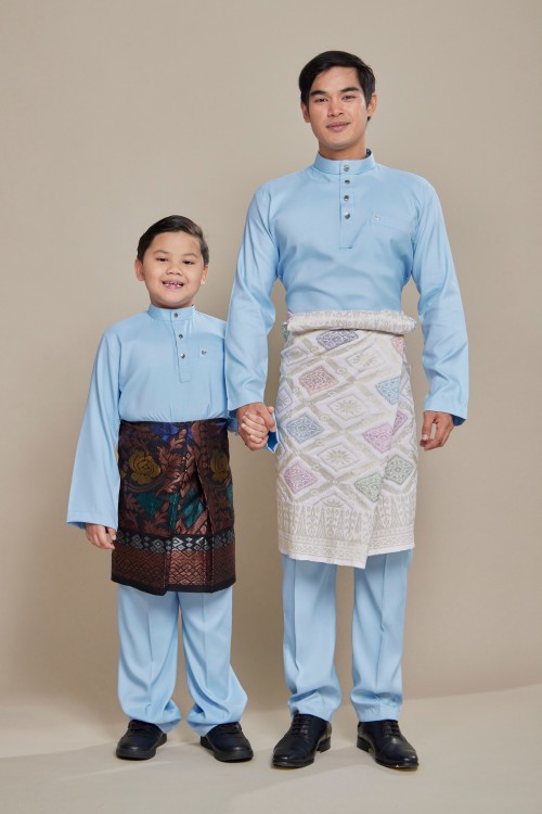 Hud Baju Melayu Baby Blue