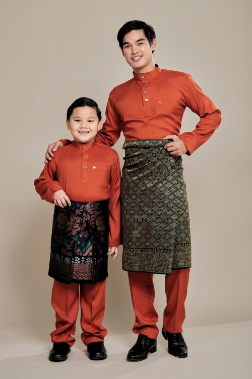 Nuh Baju Melayu Burnt Orange