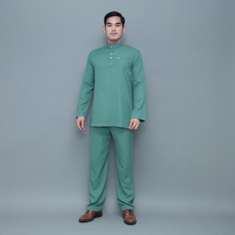 Quds Baju Melayu Dusty Green