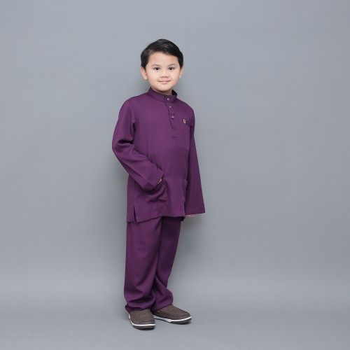 Sayf Baju Melayu Kids Purple