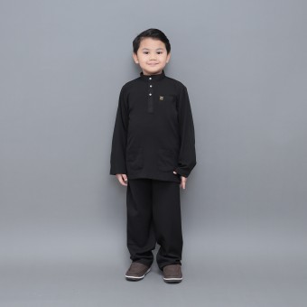 Sayf Baju Melayu Kids Black