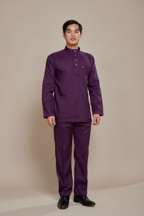 Nuh Baju Melayu Dark Purple