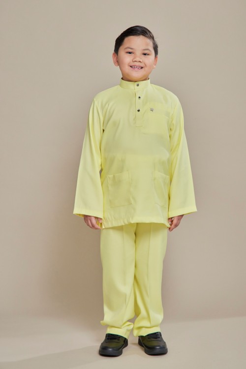 Hud Baju Melayu Soft Yellow