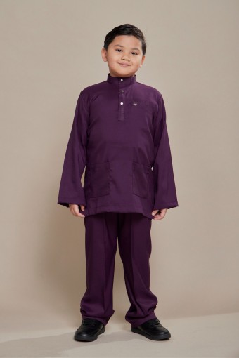 Hud Baju Melayu Dark Purple