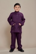 Hud Baju Melayu Dark Purple
