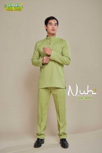 AS-IS ITEM Nuh Baju Melayu Sage Green