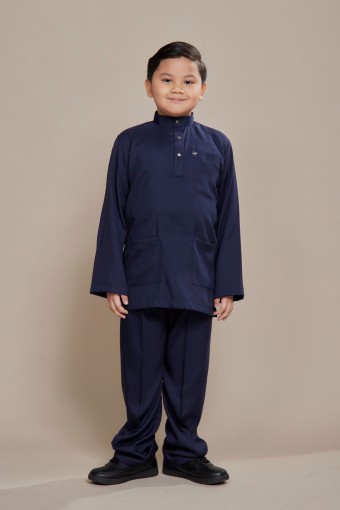 Hud Baju Melayu Navy Blue