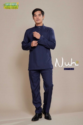 AS-IS ITEM Nuh Baju Melayu Navy Blue