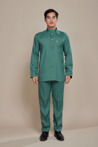 Nuh Baju Melayu Dusty Green