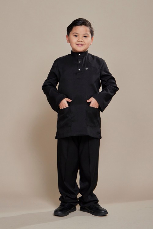 Hud Baju Melayu Black