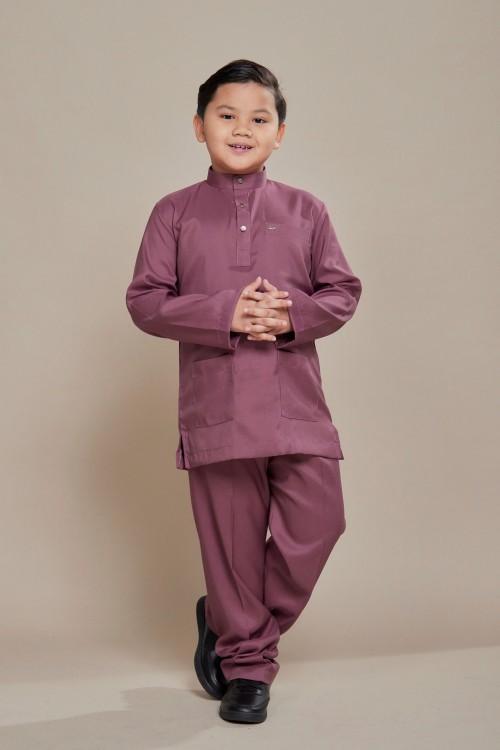 Hud Baju Melayu Lilac