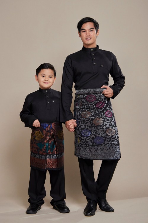 Hud Baju Melayu Black