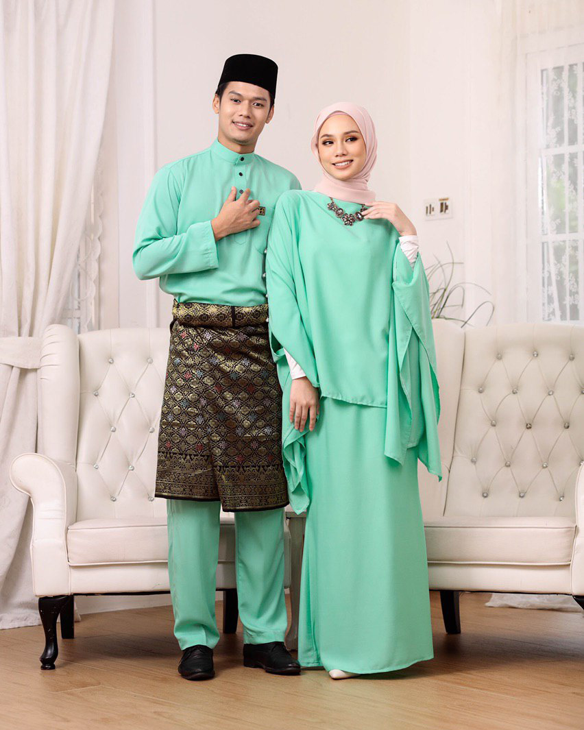 Mint hijau baju raya Discover hijau